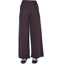 Düz Paça Triko Pantolon Kahve