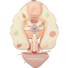 Mambobaby Yeni  Bebekler  Için Dondurma Desenli Güneş Korumalı -Gölgelikli Emniyet Kilitli Güvenli Çocuk Yüzme Can Simidi 03-24