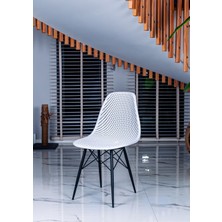 Safir Sandalye – Metal Ayaklı Modern Mutfak Kafe Restoran Ofis Sandalyesi 2'li Set