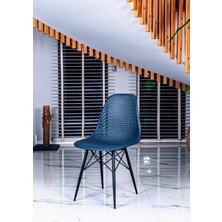 Safir Sandalye – Metal Ayaklı Modern Mutfak Kafe Restoran Ofis Sandalyesi 2'li Set