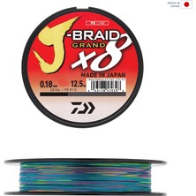 Daiwa J-Braid Grand 8b Multicolor 300M Ip Misina Kalınlık (Mm) : 0,13MM