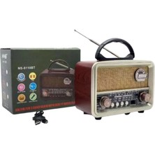 Hiqonic Ahşap Nostaljik Görünümlü Bluetoothlu Usb-Sd Card Mp3 Çalar Radyo Müzik Kutusu