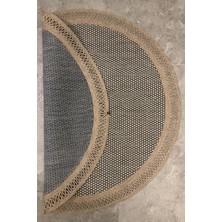 Jüt Örme Makinede Yıkanabilir Kaymaz Taban Hasır Halı Salon Mutfak Oturma Odası Halısı Antre Kilim