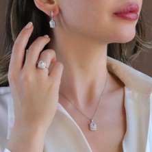 Icecut Taşlı Gümüş Set