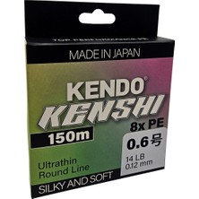Kendo Kenshi Japanese Braid Low Pitch 8X Multicolor 150M Örgü İp 0,20mm