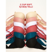 C Cup Telli Içi Boş Modelli Sütyen 1 ADET