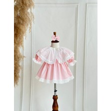 Hobidik Bebek Çocuk Fisto Yakalı Elbise Set
