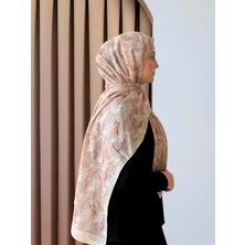 Pastel Yaprak Desenli Şal