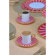 Pink Line 12 Parça 6 Kişilik Kahve Takımı