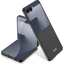 Galaxy Uyumlu Z Flip 7 Kılıf Zore Sert Kıpta Kapak-Siyah
