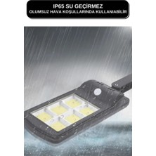 HB-400 Model 4'lü Paket Solar Güneş Enerjili LED Bahçe Aydınlatması 120 Ledli 3 Modlu Hareket Sensörlü Su Geçirmez Lambası (2400MAH.)