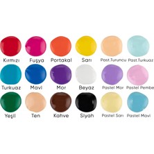 Artzone Akrilik Boya Seti 18 Renk x 120ML. (Palet ve 2 Fırça Hediye)
