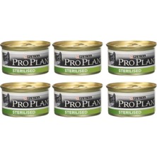 Pro Plan Sterilised Ton ve Somon Kısırlaştırılmış Kedi Konservesi 6X85 gr