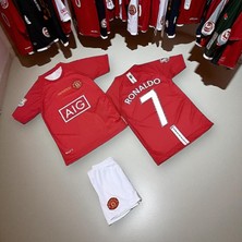 Bite Nose Manchester United Ronaldo Kırmızı T-Shirt Şortlu Halı Saha Forma