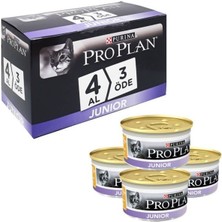 Pro Plan Yavru Kedi Konservesi Tavuk Etli 85 gr Premium Kalite 4 Al 3 Öde