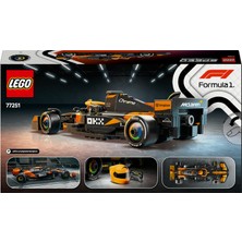 LEGO® Speed Champions McLaren F1® Team MCL38 Yarış Arabası 77251 - 10 Yaş & Üzeri Çocuklar için Oyuncak Model Yapım Seti (269 P)
