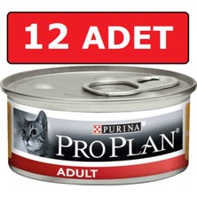 Proplan Adult Tavuk Etli Yetişkin Kedi Konservesi 85 gr x 12 Adet Yaş Mama