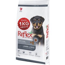 Yavru Köpek Maması Kuzu Etli ve Prinçli 15 kg . 1 kg . Hediye