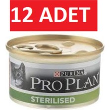 Sterilised Somon Kısır Kedi Konservesi 85 gr x 12 Adet Yaş Mama