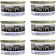 Baby Kitten Yavru Kedi ve Emziren Anne Yaş Kedi Maması 85 Gr. x 6 Adet