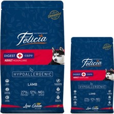 Az Tahıllı Yetişkin Kuzulu Orta Büyük Irk Hypoallergenic Köpek Maması 15+3 kg