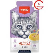Wanpy Digiworld Ördek Etli Kedi Çorbası 50 gr x 12 Adet
