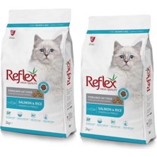 Reflex 2 kg x 2 Adet Kısırlaştırılmış Kedi Maması Somonlu ve Pirinçli Premium Kalite