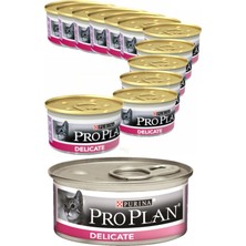 Pro Plan Delicate Hassas Hindi Etli Kedi Konservesi 85 gr x 12 Adet