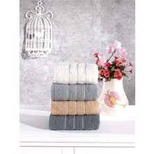 Pamuklu 4'lü El Yüz Havlu Seti Takımı Günlük Çeyizlik El Yüz Havlusu