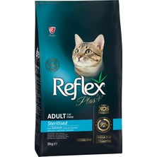 Plus Kısırlaştırılmış Somonlu Kedi Maması 8 kg