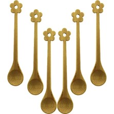 6 Pcs   Mini   Bambu Ahşap Kaşık   14.5cm (5047)