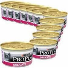 Proplan Pro Plan Delicate Hassas Hindi Etli Kedi Konservesi 85 gr x 12 Adet