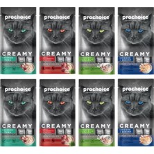 Creamy Sıvı Kedi Ödül Maması 8'li Karma Set