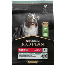 Pro Plan Medium Adult Sensitive Digestion Kuzu Tatlı 3 kg Kuru Mama Orta Irk Yetişkin Köpekler İçin