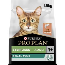 Sterilised Adult Cat Food Optirenal Salmon Somon Etli Kısırlaştırılmış Kedi Maması 1.5 kg