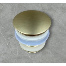 Mat Gold Lavabo Gideri Mat Altın Pop Up Bas Bırak Sifon Pirinç Malzeme