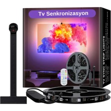 Ambiyans Tv Sekronizasyon 5 Metre Telefon Bluetooth ve Kumanda Kontrol 70-75 Inch | Rgb Şerit LED