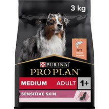 Pro Plan Adult Medium Sensitive Skin Somonlu Orta Irk Yetişkin Köpek Maması 3 kg