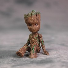 Xuxiaoran Galaksinin Koruyucuları 2 Groot, Groot, Oturmuş, Ağaç Adam Oyuncak Bebek, Oyuncak Bebek Süsleme Modeli (Yurt Dışından)