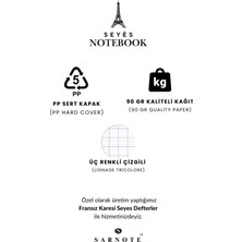 Fransız Seyes Defter 24X32CM Plastik Kapak