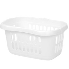 Dekoratif Beyaz Çamaşır Sepeti – Temiz ve Ferah Görünüm (39 Litre)