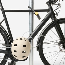 Btwin 100 Anatarlı Bisiklet Kilidi Gri