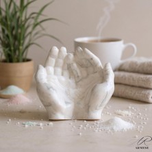 Porselen Taş Tozu El Yapımı Dekoratif El Figürü ,modern Ev & Spa Dekoru