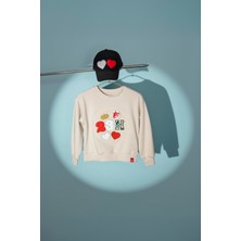 Jantifox 3 Rakamı  Beyaz Boyutlu  Cırtlı Yama-Patch Sticker