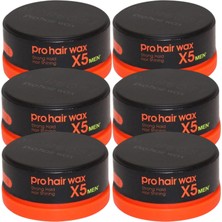 Morfose Men Pro Hair Wax Strong Hold (Turuncu) 150 gr 6 Adet