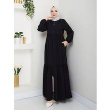 Nisagül Kadın Medine Ipeği Hac Umrelik 2 Katlı Ferace