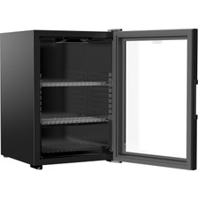 Elektromarla INV-MC45 All Black Edition Inverter Camlı Minibar Mini Buzdolabı