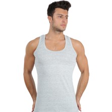 Moda Çizgi Erkek Penye Gri 6566
