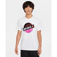 Dri-Fit Erkek Beyaz Basketbol Tişörtü