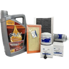 Ford Connect 1.8 Filtre Bakım Seti 2002-2013 Hava+Yağ+K.polen+Yakıt Filtresi+Motor Yağı